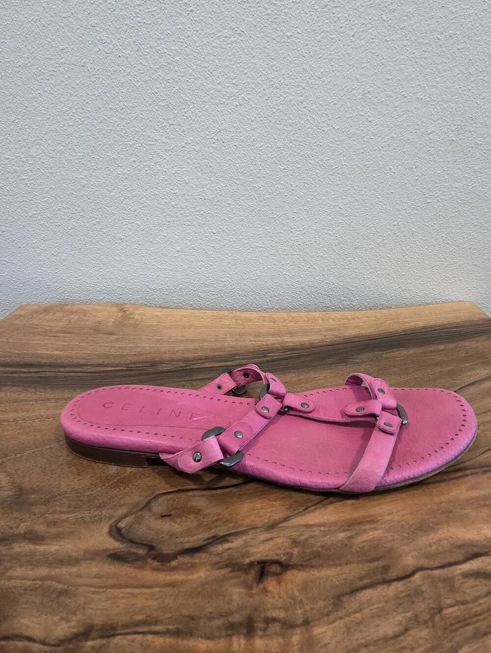 Celine pink leather
